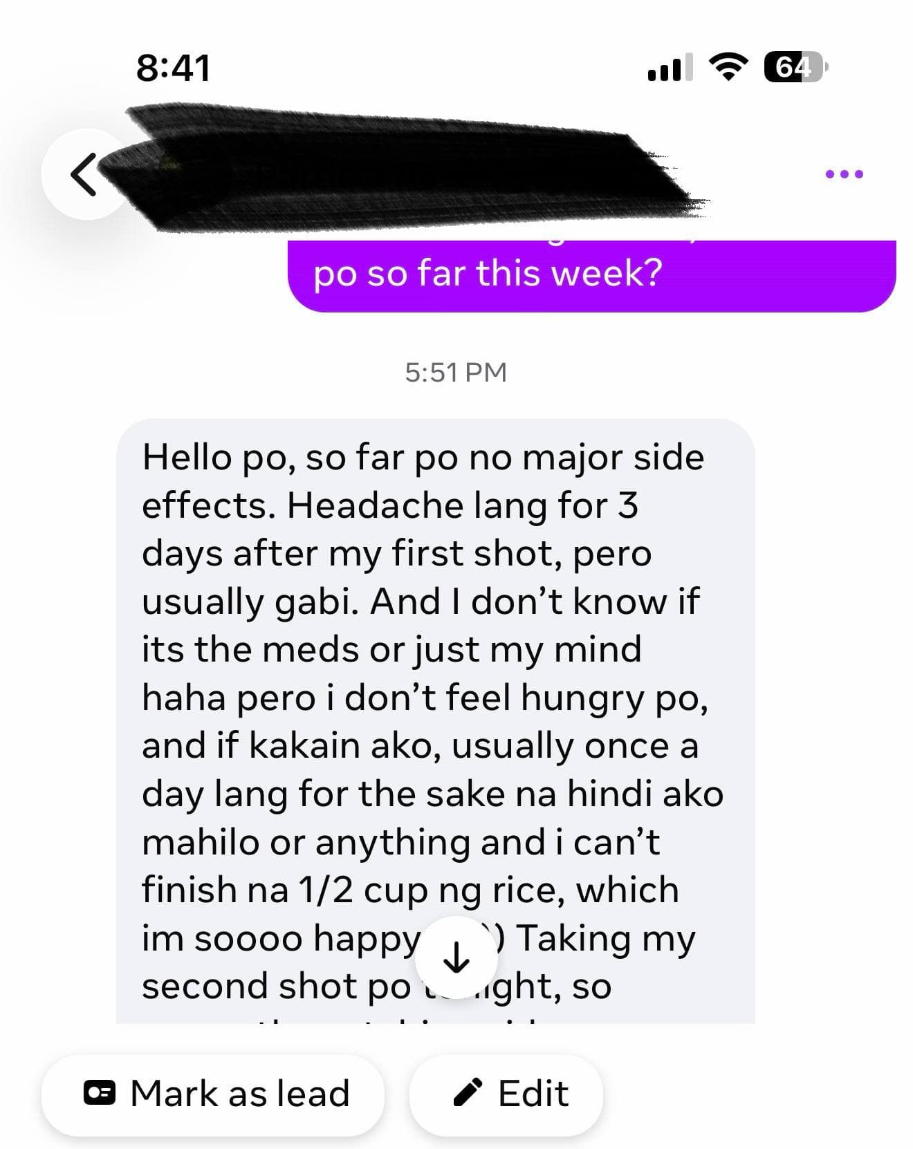 Customer testimonial 1