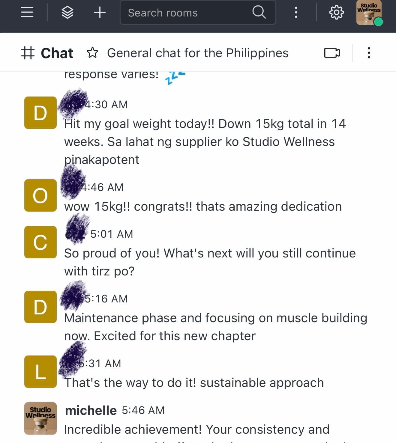 Support group member 5